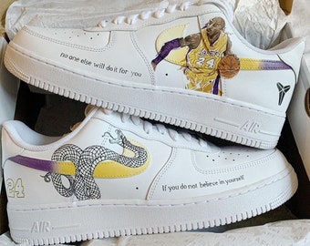 Kobe Bryant Tribute Air Force 1 Custom BEST SELLING, Limited Edition, Perfect Gift,Mother day gift Order now>>> etsneaker.com/mins-104