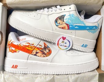 One Piece  Luffy X Ace Air Force 1 Custom BEST SELLING, Limited Edition, Perfect Gift,Mother day gif Order now>>> etsneaker.com/mins-069