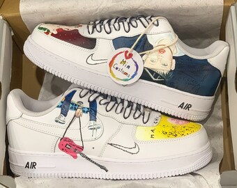 Machine Gun Kelly Air Force 1 Custom BEST SELLING, Limited Edition, Perfect Gift,Mother day gift Order now>>> etsneaker.com/mins-091