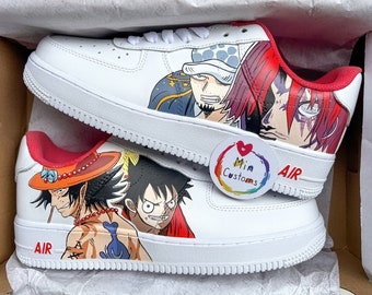 One Piece Luffy X Ace X Law X Shank Air Force 1 Custom BEST SELLING, Limited Edition, Perfect Gift, Order now>>> etsneaker.com/mins-068