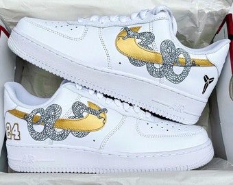 Kobe Bryant Mamba Golden Air Force 1 Custom BEST SELLING, Limited Edition, Perfect Gift,Mother day Order now>>> etsneaker.com/mins-105