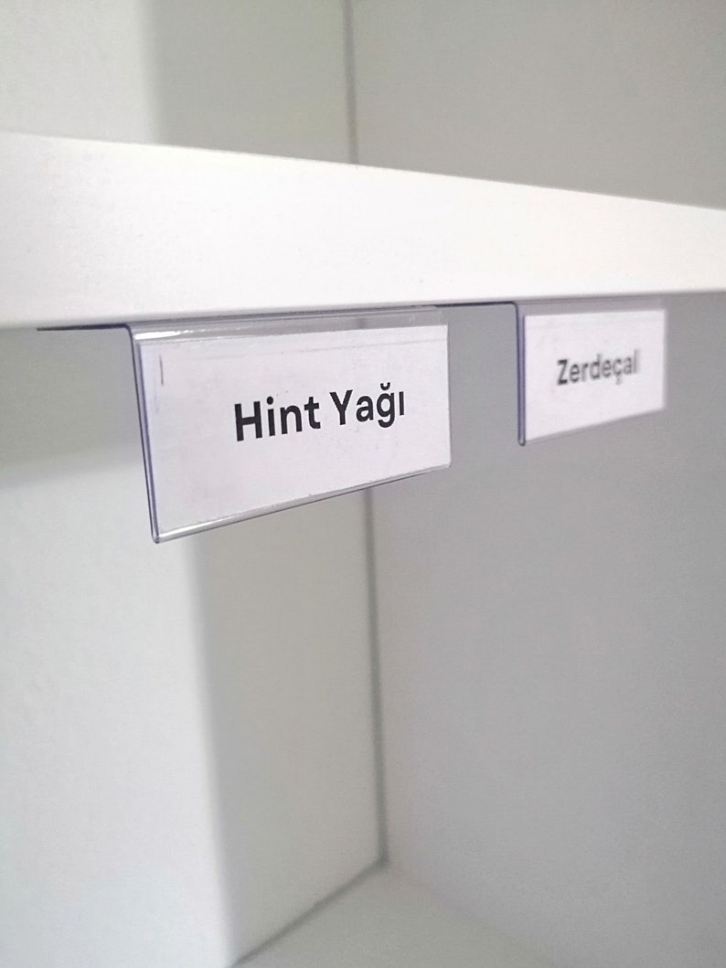 25 Pcs of PVC Transparent Tag Holder, Name Sign Holder, Adhesived ...