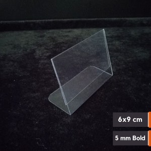 25 pièces de porte-étiquette et porte-nom transparent en PVC, support d'étiquette en PVC pour présentation de produit, porte-étiquette de magasin