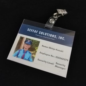 PVC-naambadgehouder, transparante ID-badge met vergrendeling, waterdichte ID-kaarthouder, transparante naambadge, PVC-visitekaarthouder 10 x 7 cm