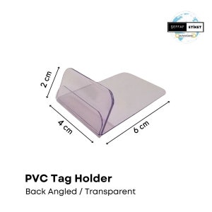 10 stuks pvc-labelhouder, kaarthouder, verstelbare standaard, papierhouder, etalagelabels, visitekaarthouder, naambordhouder
