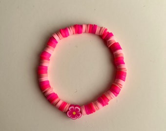 Clay Bead bracelets with clay charm