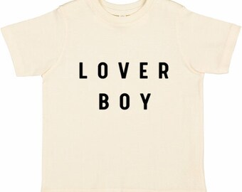 Lover Boy Tee -  Toddler TShirt - Baby TShirt - Valentines Day Shirt - Kids Graphic Tee