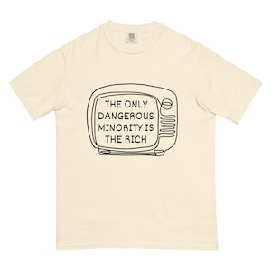 Leftist Anti-Racist T-Shirt | Comfort Colors Tee | Anticapitalism Graphic Design | Political Apparel & Media Critique