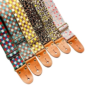 Woven Guitar Strap – Stylish & Durable for Acoustic, Electric, and Bass Guitars – Ideal Guitar Player Gift