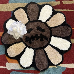 Takashi Murakami Flower Floor Mat Washable Area Runner Rugs Living Room  Carpet