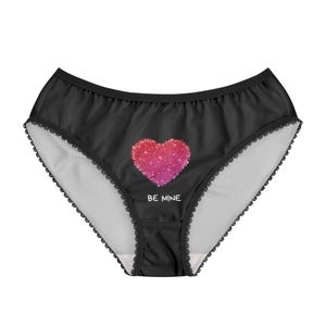 Valentine sexy and swee, these heart-print women&#39;s briefs turn up the charm! Flirty, fun, and perfect for date night or self-love vibes.