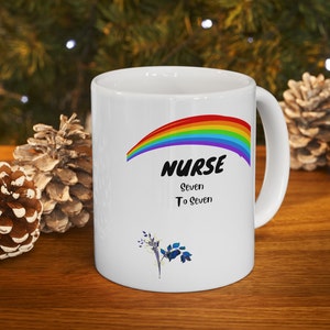 Nurse Appreciation, works long hours, Ceramic Mug, (11oz, 15oz)