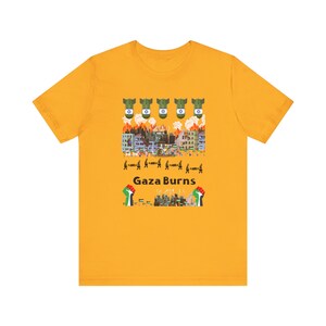Stand with Gaza in this bold tee. Show your voice for peace, justice, and freedom. Wear it loud: Free Palestine. Save lives. End genocide.