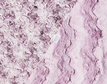 Glacier Misty Mauve and Marble Rose Plumwine 60x 70 inches