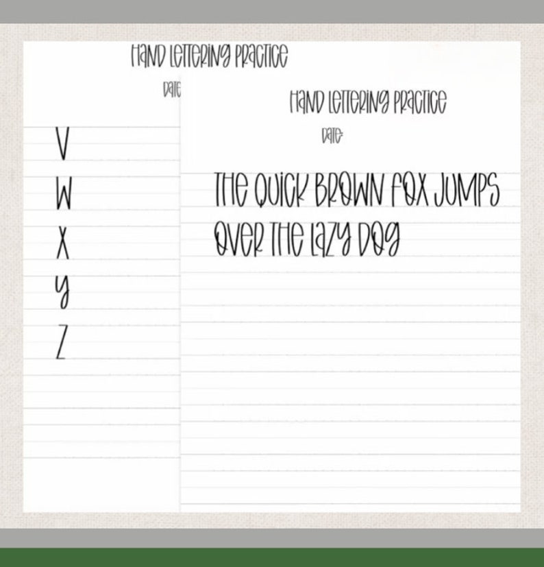 Mixed Hand Script Digital Download Mixed Case Script Lettering Workbook Worksheets A-Z - Etsy