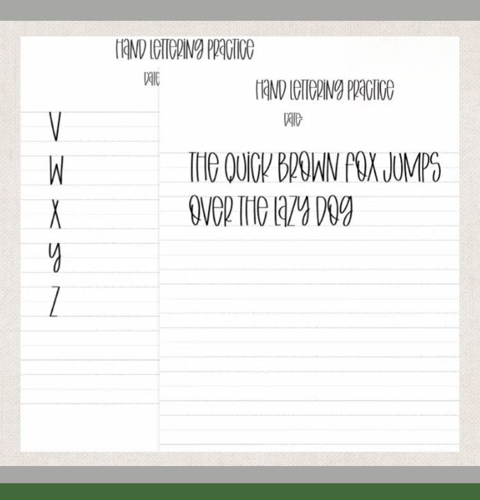 Digital Download Mixed Case Script Lettering Workbook Worksheets A-Z - Etsy