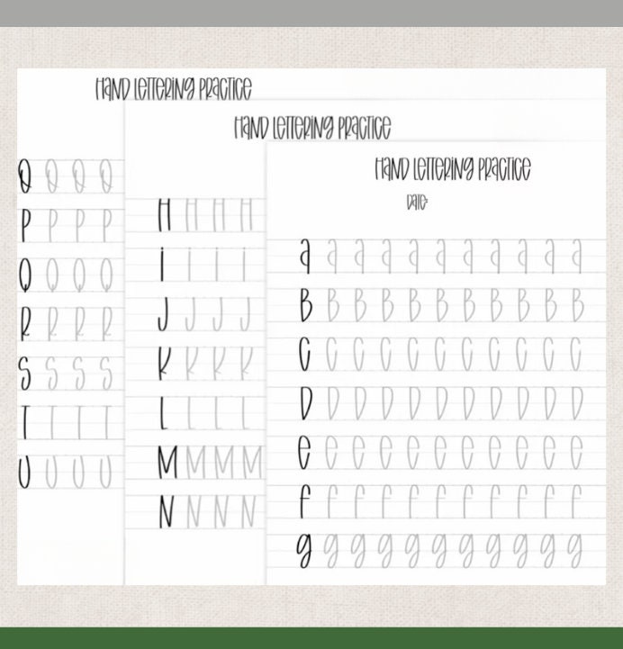 Digital Download Mixed Case Script Lettering Workbook Worksheets A-Z - Etsy
