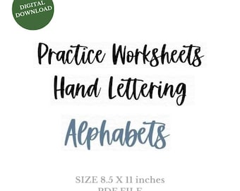 Cahier d'exercices à téléchargement numérique Sway Hand Lettering