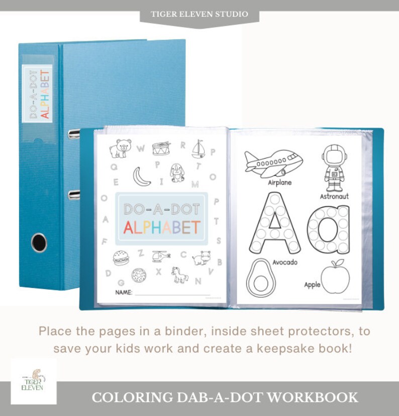 Kids Dot Marker Coloring Book Doadot Alphabet Printable Worksheets