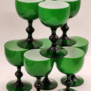 Carlo Moretti Green Wine Glass - Etsy