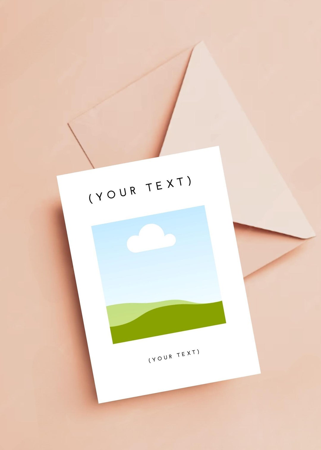 Personalised Photo Card Custom Card Create Your Own Card by Adding Text ...