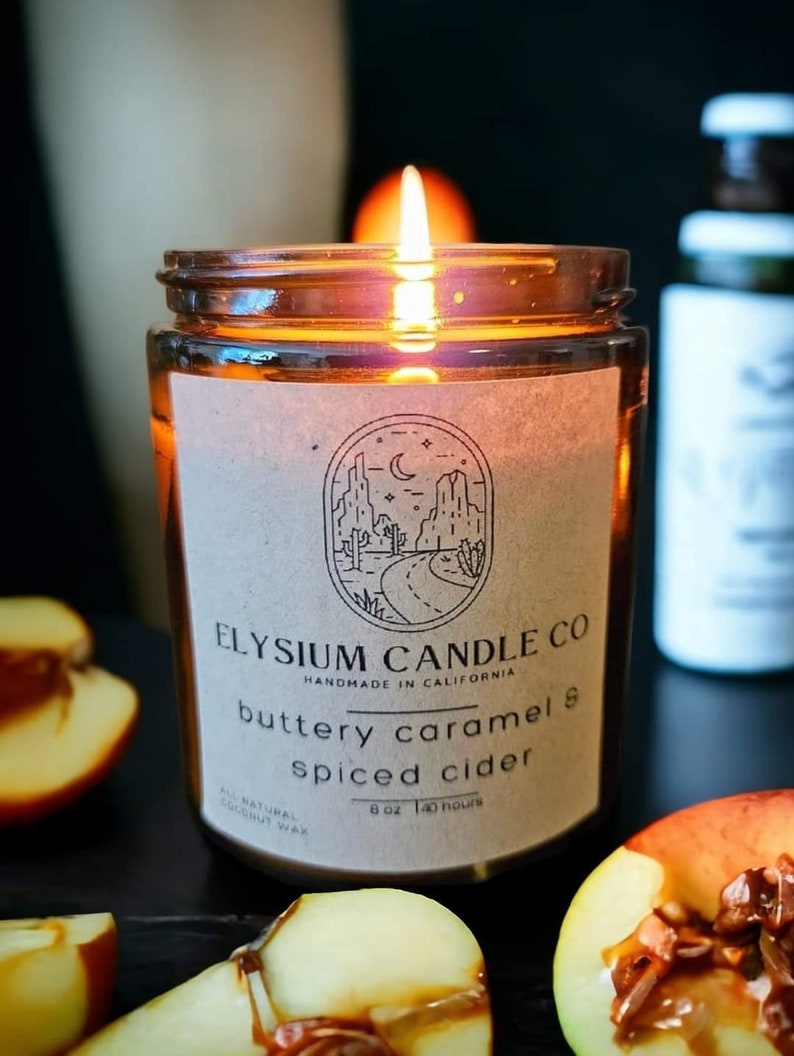 Luxury Candles, Apple Cider Candle, Fall Candle, Organic Candle