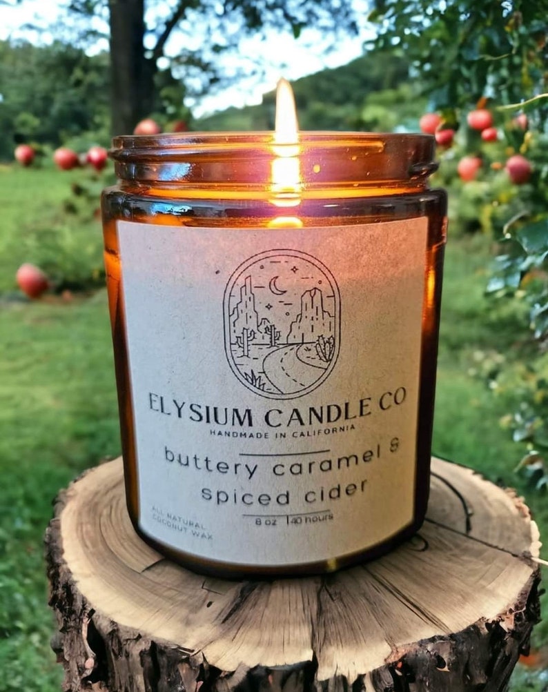Luxury Candles, Apple Cider Candle, Fall Candle, Organic Candle, Aromatherapy Candles ,non Toxic