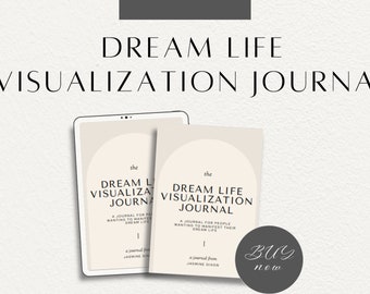 Dream Life Visualization Journal | Law of Attraction Journal | Manifestation Planner | Personal Growth Diary | Self-Improvement Notebook