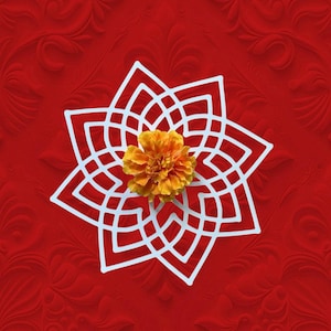 Set of 6/8  Hridaya Kamalam Cutouts/Rangoli papercutouts/kolam decor/Indian festive decor/House warming/Gruhapravesam decor/pooja room decor