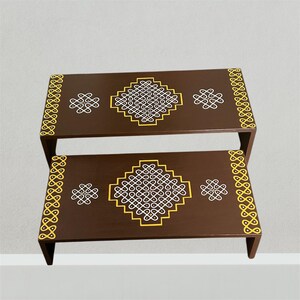 Kolam Steps Stackable Deity Stand: Golu Steps, Pooja Decor, Villaku Padi, gruhapravesam