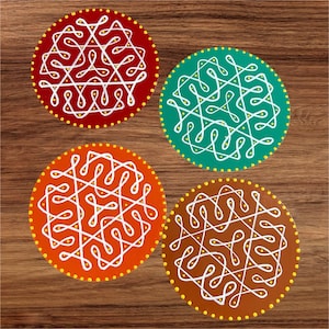 Handcrafted TeaLight Candle Holder in round shape for Home Decorations and Favor Gift Diwali Gift