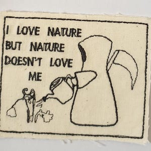 Patch thermocollant brodé sur toile  - Green Reaper - Reaper écologique