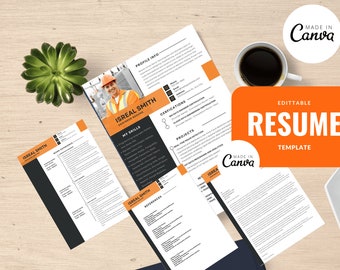 Engineer Resume Template Word - CV Template Profession - Modern Executive Resume Template - Minimalist Resume - Resume Template free Bundle