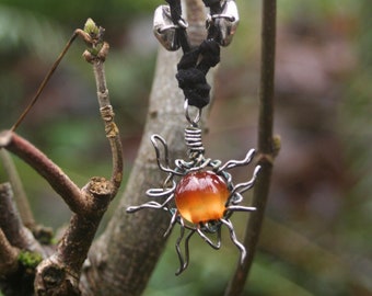 Carnelian Sun Pendant