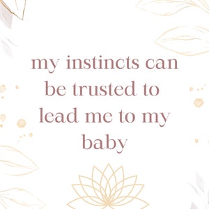 Printable Birth Affirmation Cards (set of 50)