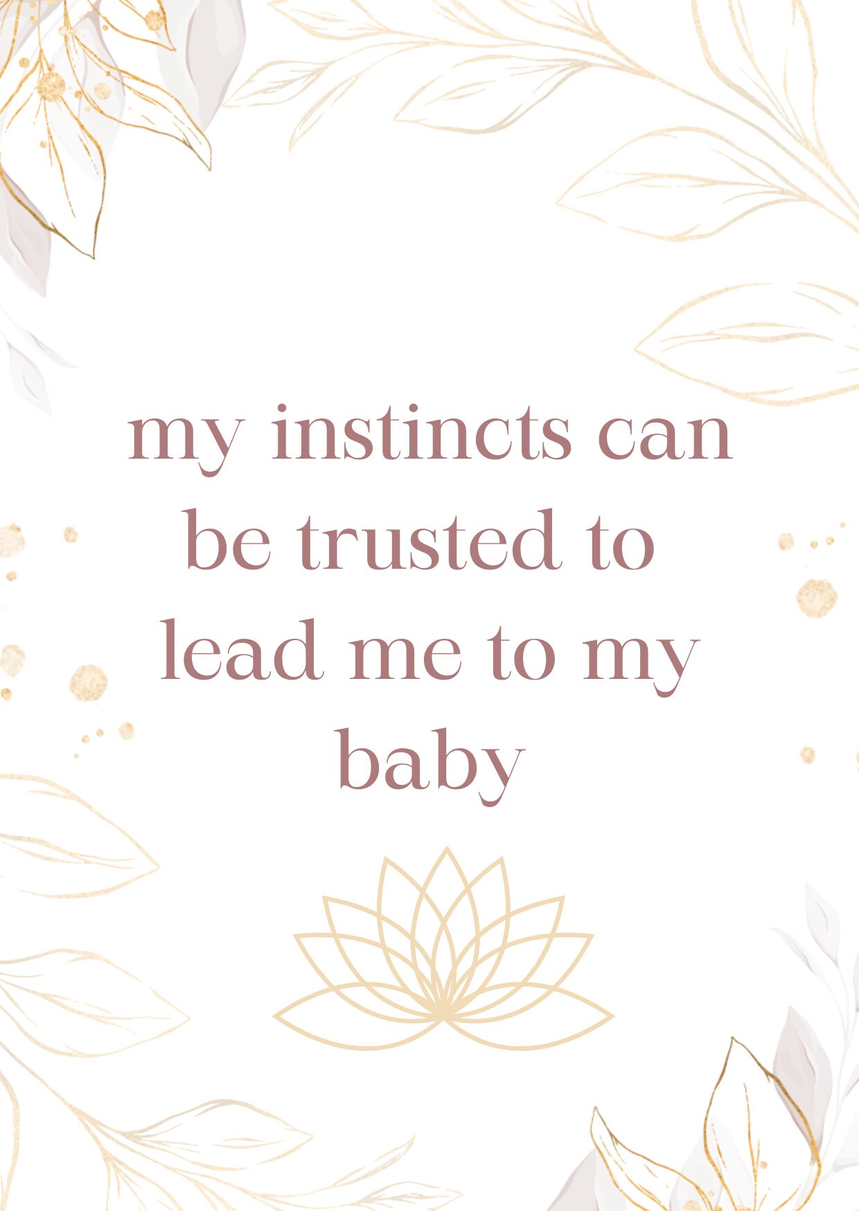 Printable Birth Affirmation Cards set of 50 - Etsy