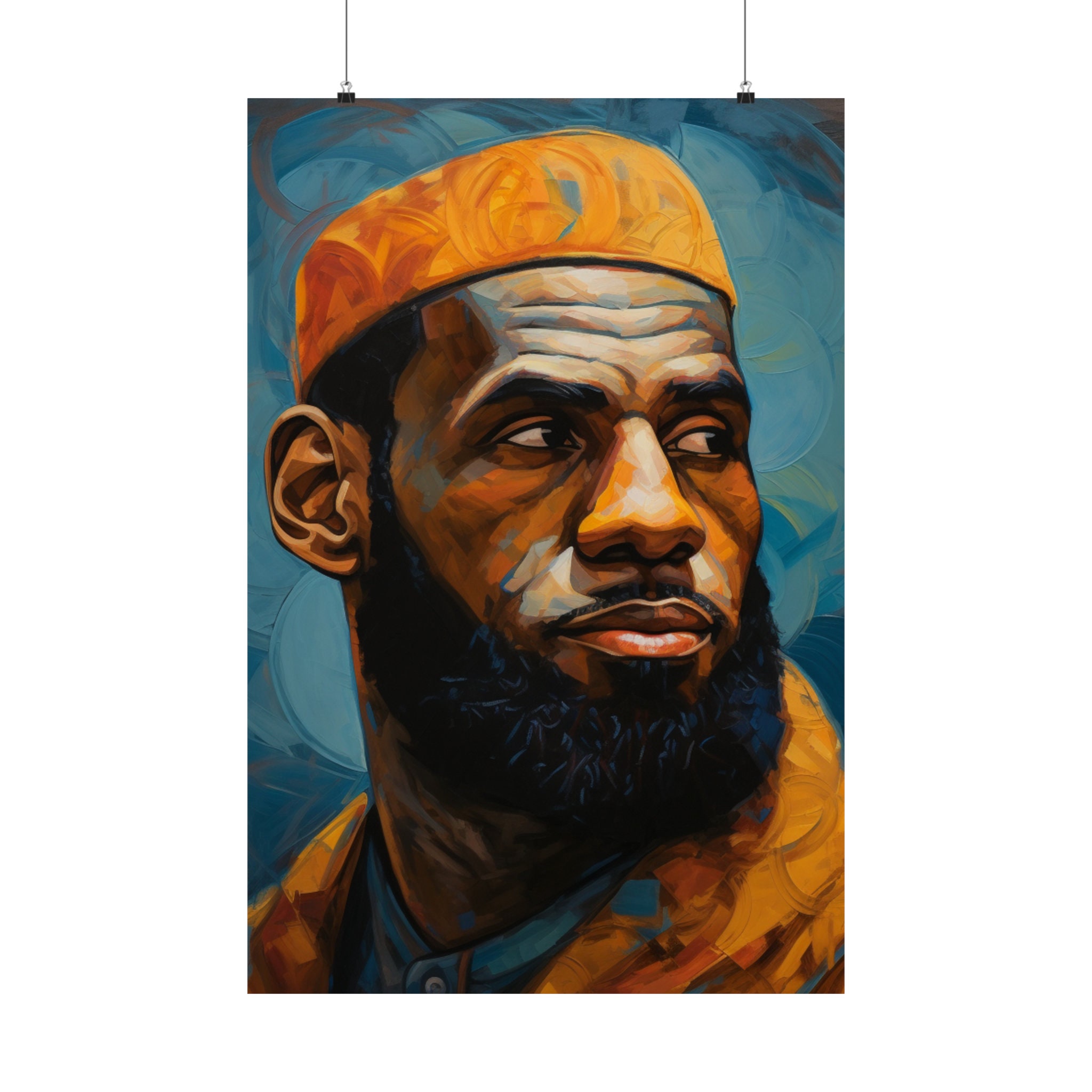 Lebron James Poster Basketball Legend Art Print Sports Wall Decor 