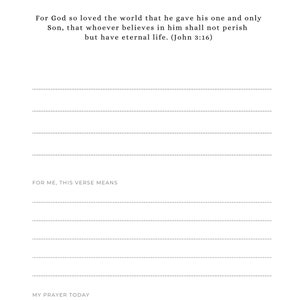 Writing One Bible Verse Everyday -love- 30 Bible Verses Preselected - Etsy