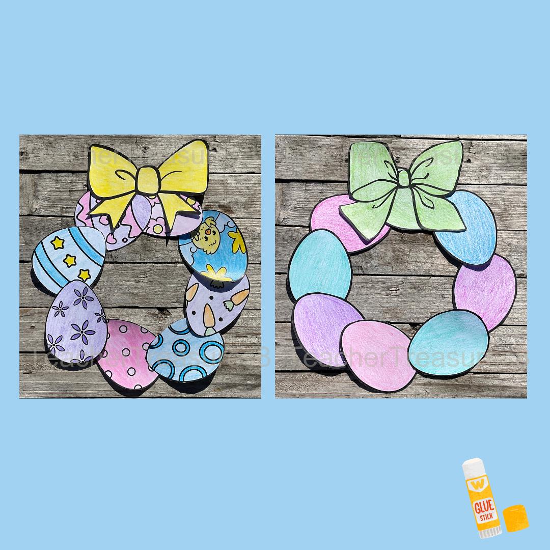 Easter Wreath Craft Build a Wreath Easter Wreath DIY Egg Wreath Wreath ...