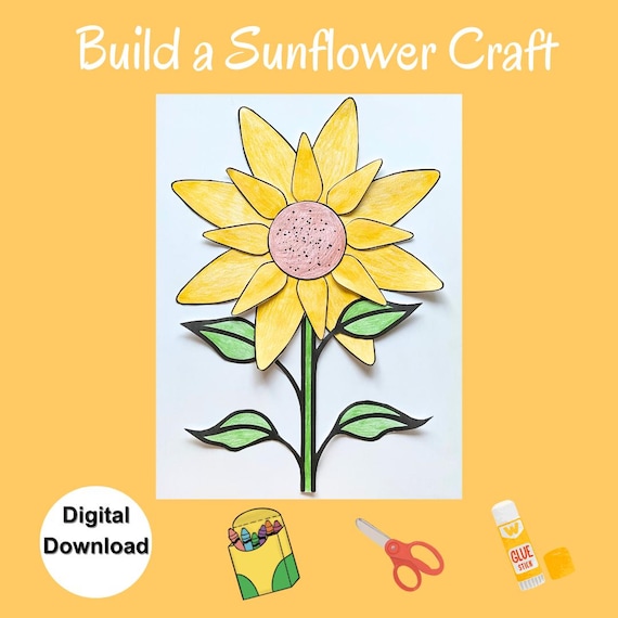 Printable Sunflower Craft Template