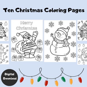 Christmas Activities For Kids, Christmas Activity Digital Download, Christmas Activity For Preschool/Kindergarten, Homeschool Activity