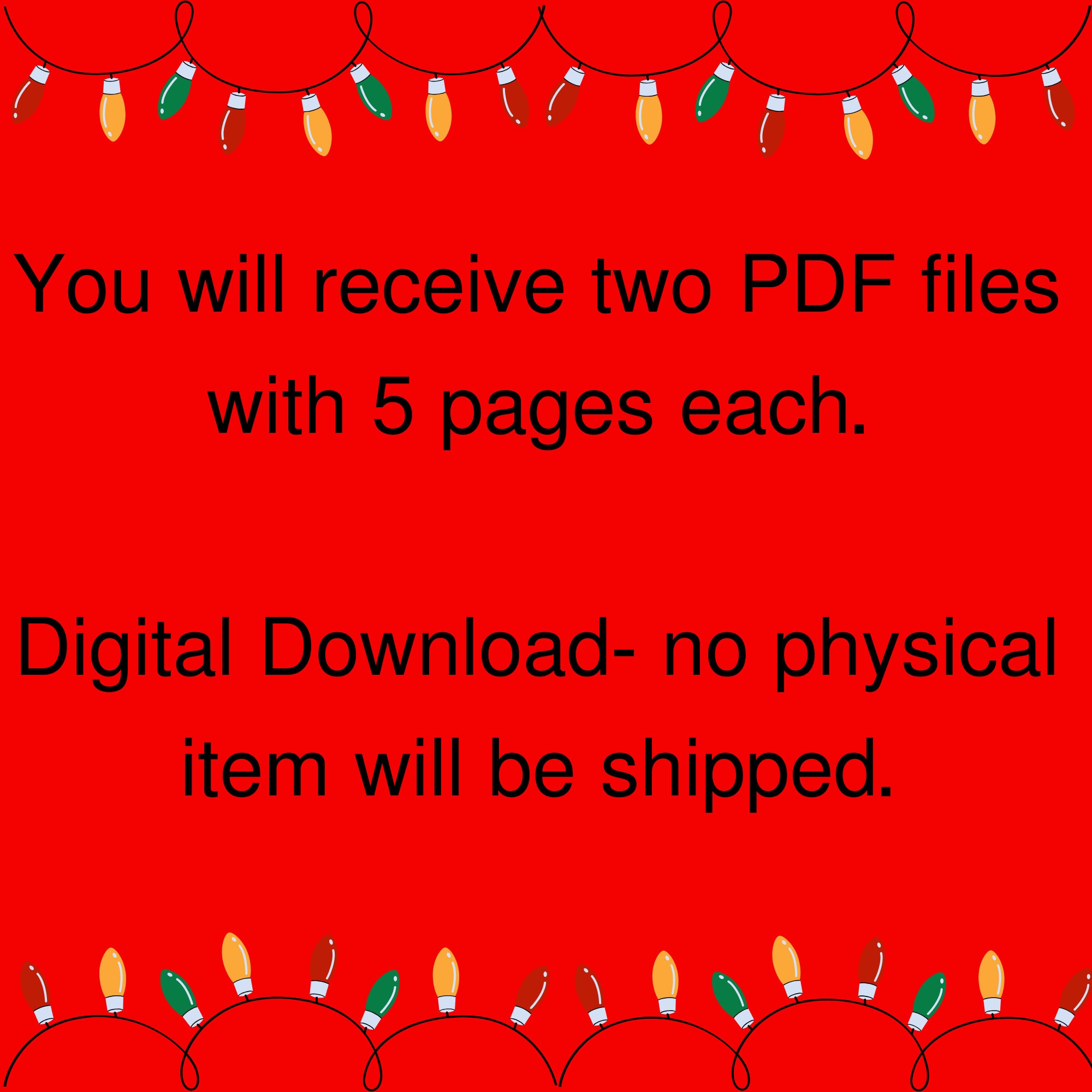 Christmas Activities for Kids, Christmas Activity Digital Download ...