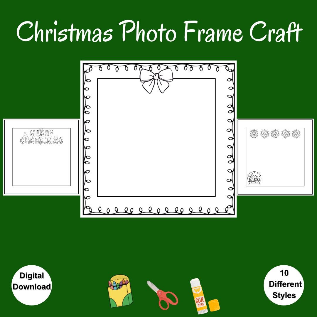 christmas-photo-frame-printable-activity-craft-for-kids-paper-diy-christmas-frame-homeschool-activity-kids-christmas-craft-download-digital-etsy for Downloadable Free Printable Picture Frame Templates Christmas Photo Frame Printable Activity Craft for Kids Paper DIY Christmas Frame Homeschool Activity Kids Christmas Craft Download Digital - Etsy for Downloadable Free Printable Picture Frame Templates