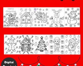 Christmas Coloring Page, Christmas Activities For Kids, Christmas Activity Digital Download, Christmas Activity For Preschool/Kindergarten