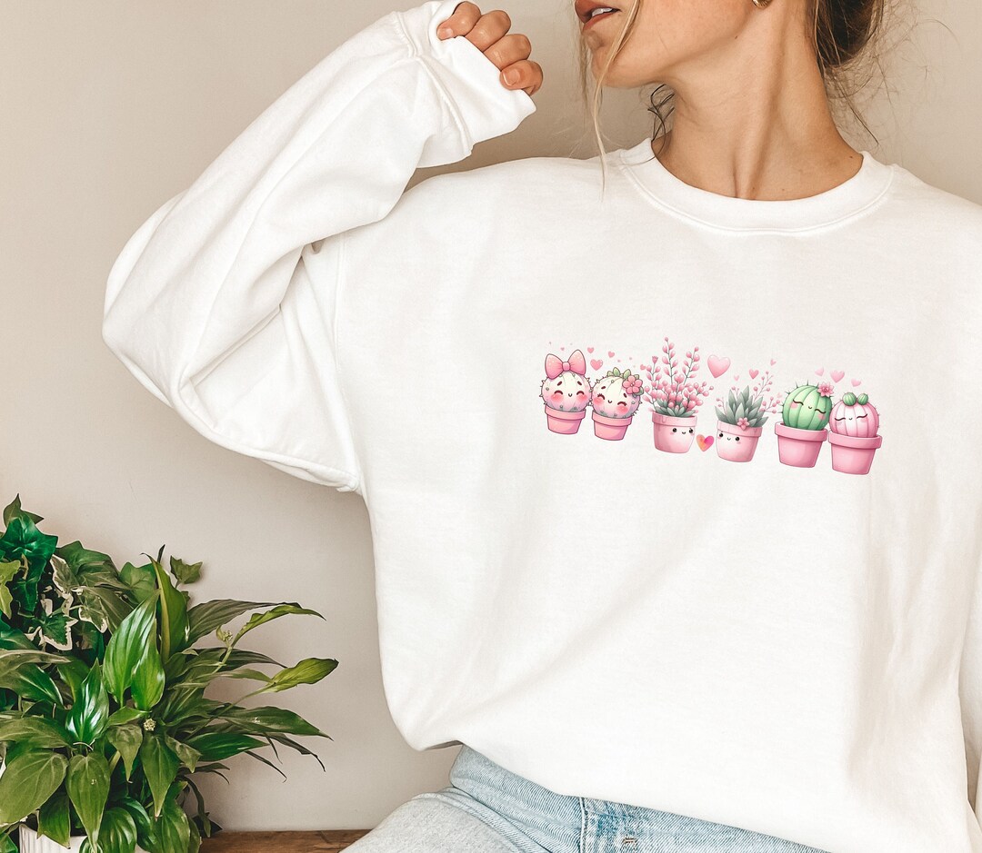 Cactus Cuties Sweatshirt, Cactus Sweater, Valentines Cactus, Cactus ...