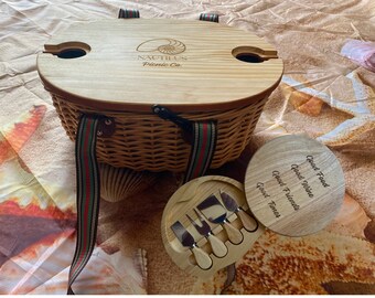 Picnic Basket/Cheese Board Bundle