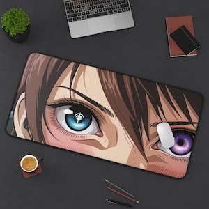 Anime-Themed Desk Mat | Gaming Mouse Pad | Office Decor | Computer Accessory | Gift for Otaku | Colorful Desk Setup