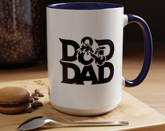 D&D Dad Mug, Geeky Gamer Gift for RPG Tabletop Players