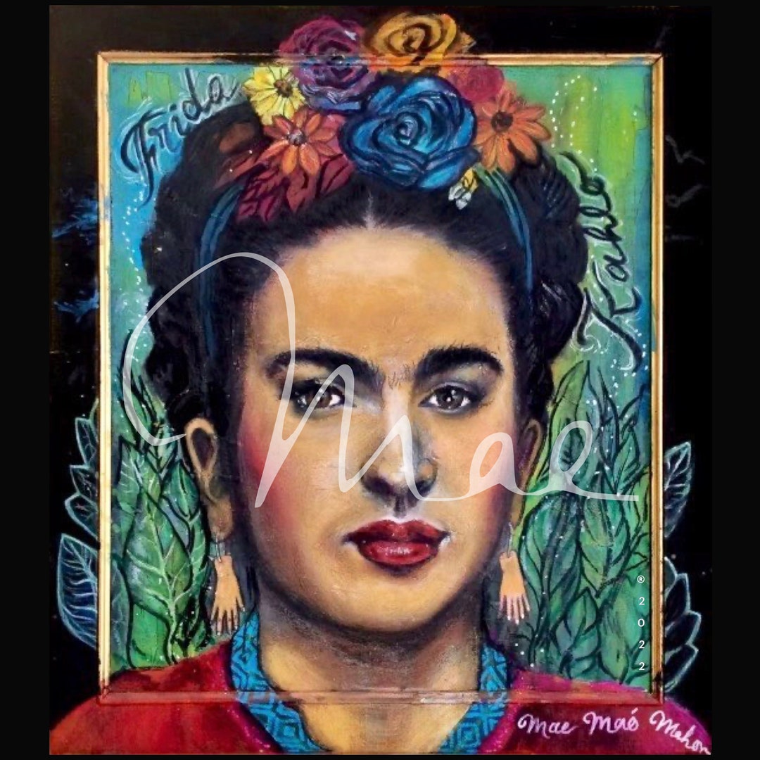 Frida Kahlo, Painting by Mae Mahon - Limited Edition Print - Etsy