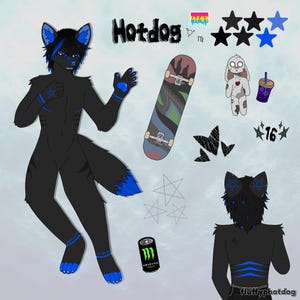 Custom Furry Reference Sheet, Furry Art, Fursona Commission, Anthro Reference sheet, Fursona Design, Fursuit reference sheet